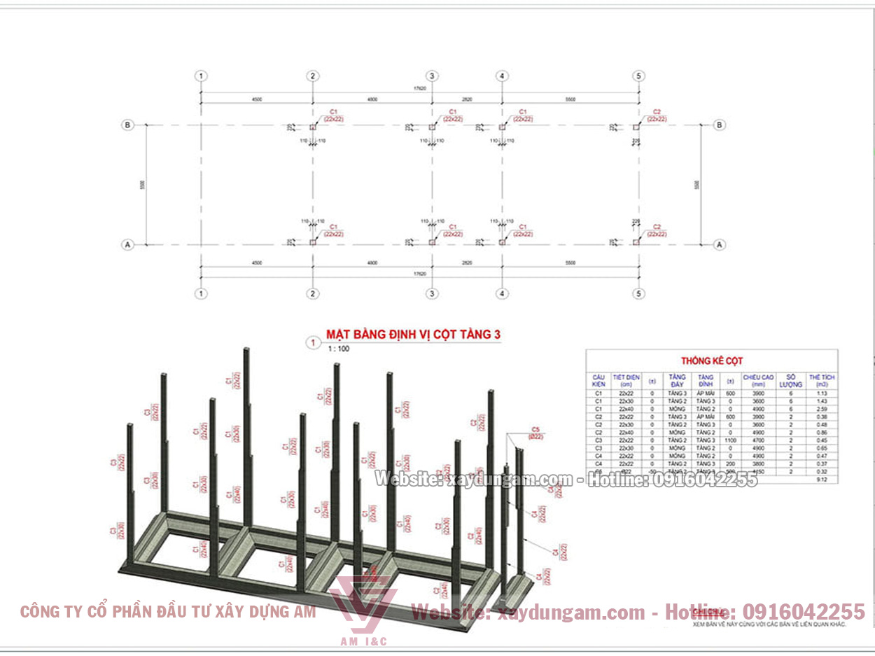 Thiết kế kết cấu nhà phố