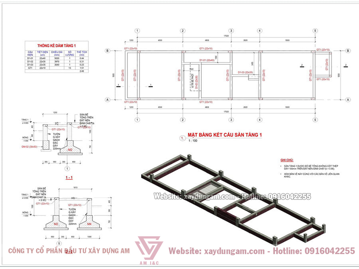 Thiết kế kết cấu nhà phố